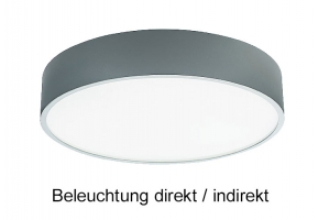 Aufputz Deckenleuchte PLAFON 430 LED - 34 Watt - Licht direkt/Indirekt