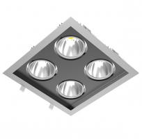 Verstellbare LED Einbauleuchte - QUATTRO SLM - mit 80 oder 128 Watt