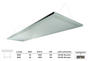 LED Pendelleuchte BBC LED FLAT PND hat 60 Watt mit 6000 Lumen