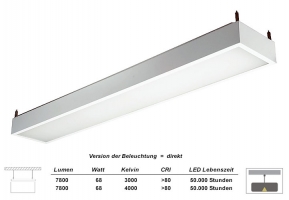 Pendelleuchte OLN 1200 MP LED PND in allen RAL Farben / Licht direkt