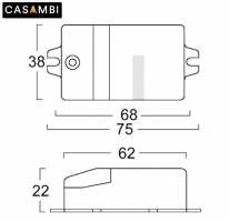 CASAMBI Bluetooth Lichtsteuerung fr bis zu 4 Farbkanle - SK 2 Gehuse