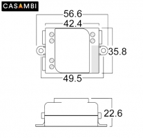 CASAMBI Bluetooth Lichtsteuerung konfigurierbar - Einbaugehuse