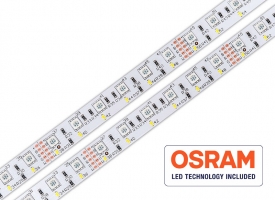 24V LED Streifen - OSRAM RGB+W / 600 LED / 3000 Kelvin / CRI>80