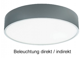 Aufputz Deckenleuchte PLAFON 900 LED mit 76 Watt Licht direkt/indirekt