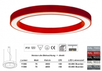 Pendelleuchte LED Ring SD 1000mm in allen RAL Farben / Licht direkt