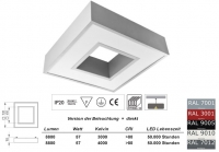 Pendelleuchte SPUTNIK LED LINE in allen RAL Farben / Licht direkt